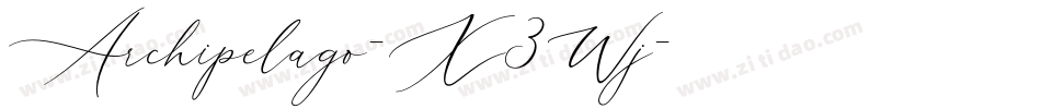 Archipelago-X3Wj字体转换