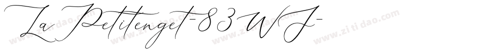 LaPetitenget-83WJ字体转换
