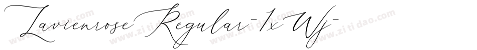 LavienroseRegular-1xWj字体转换