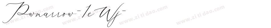 Pwnarrow-1eWj字体转换