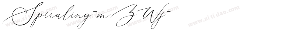 Spiraling-mZWj字体转换