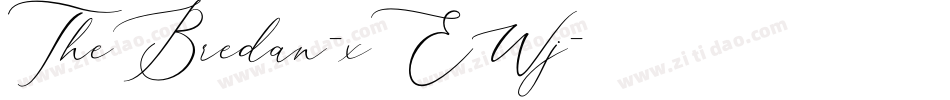 TheBredan-xEWj字体转换 TheBredan-xEWj字体转换