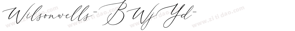 Wilsonwells-BWjYd字体转换