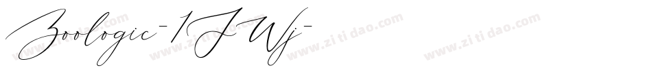 Zoologic-1JWj字体转换