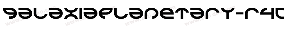 GalaxiaPlanetary-r4DO字体转换