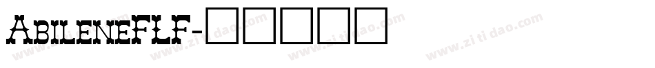 AbileneFLF字体转换