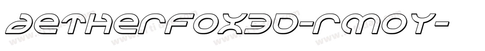 Aetherfox3D-rMoy字体转换
