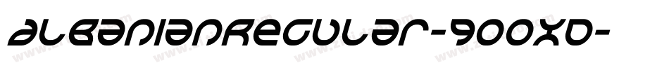 AlbanianRegular-GOOxD字体转换