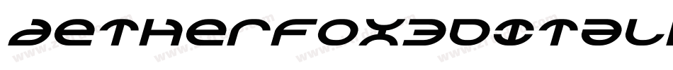 Aetherfox3DItalic-MKoJ字体转换