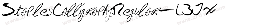 StaplesCalligraphyRegular-L3JX3字体转换