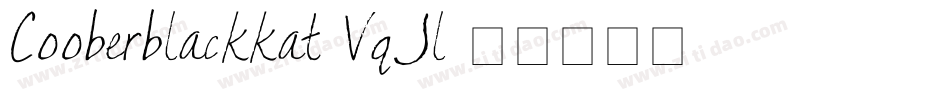 Cooberblackkat-VqJl字体转换