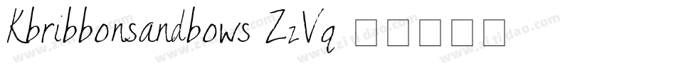 Kbribbonsandbows-ZzVq字体转换