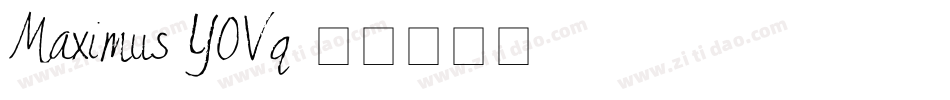 Maximus-Y0Vq字体转换
