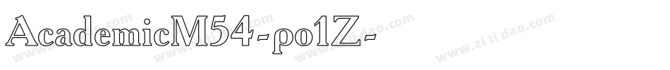 AcademicM54-po1Z字体转换