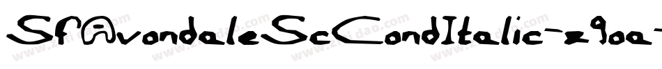 SfAvondaleScCondItalic-z9oa字体转换 SfAvondaleScCondItalic-z9oa字体转换