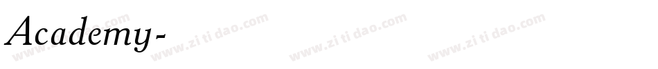 Academy字体转换