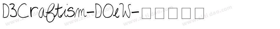 D3Craftism-DOeW字体转换