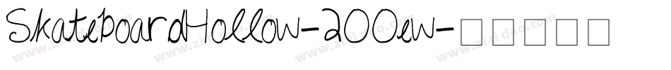 SkateboardHollow-2OOew字体转换
