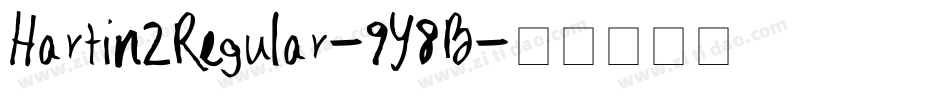 Hartin2Regular-9Y8B字体转换