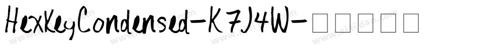 HexkeyCondensed-K7J4W字体转换