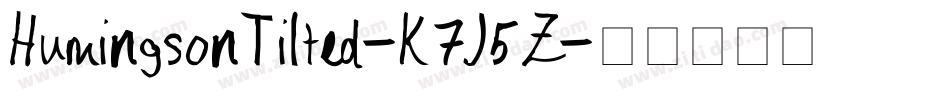 HumingsonTilted-K7J5Z字体转换