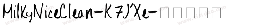 MilkyNiceClean-K7JXe字体转换