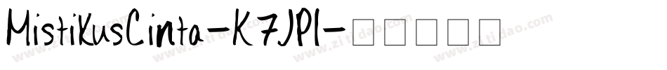 MistikusCinta-K7JPl字体转换