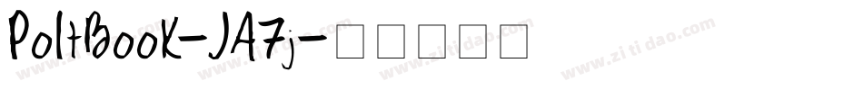 PoltBook-JA7j字体转换