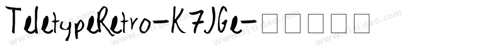 TeletypeRetro-K7JGe字体转换
