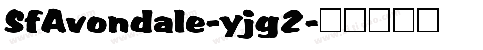 SfAvondale-yjg2字体转换