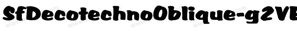 SfDecotechnoOblique-g2VE字体转换 SfDecotechnoOblique-g2VE字体转换