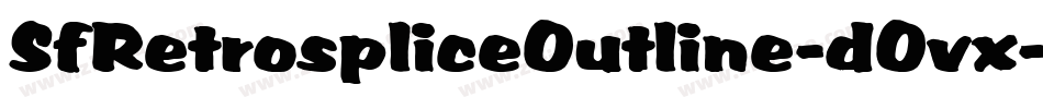 SfRetrospliceOutline-dOvx字体转换