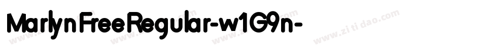 MarlynFreeRegular-w1G9n字体转换