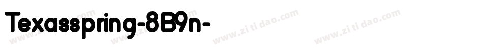 Texasspring-8B9n字体转换