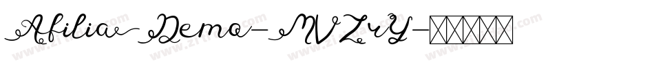 AfiliaDemo-MVZrY字体转换