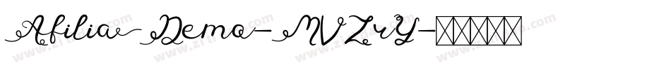AfiliaDemo-MVZrY字体转换