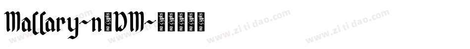 Mallary-n6DM字体转换