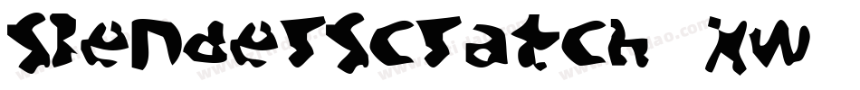 Slenderscratch-xW8R字体转换