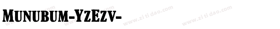 Munubum-YzEzv字体转换