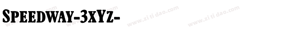 Speedway-3xYz字体转换