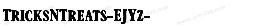 TricksNTreats-EJYz字体转换