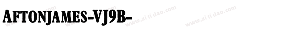 Aftonjames-VJ9B字体转换