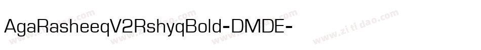AgaRasheeqV2RshyqBold-DMDE字体转换