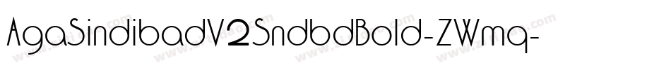 AgaSindibadV2SndbdBold-ZWmq字体转换