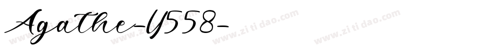 Agathe-Y558字体转换