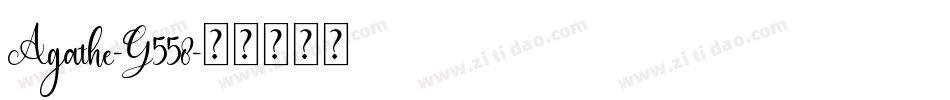 Agathe-Y558字体转换