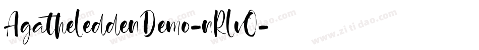 AgatheLeddenDemo-nRLvO字体转换