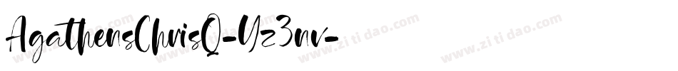 AgathensChrisQ-Yz3nv字体转换
