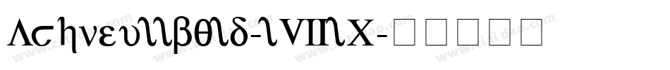 Achveullbold-l7lX字体转换