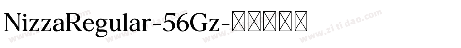 NizzaRegular-56Gz字体转换 NizzaRegular-56Gz字体转换